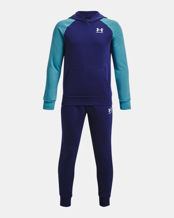 Boys' UA Rival Fleece Suit, Blue, pdpMainDesktop image number 0